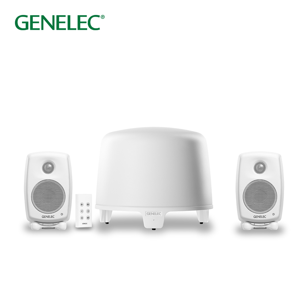 GENELEC G One ホワイト アクティブスピーカー　中古美品 G One + F One 2.1ch Home Set （ホワイト） | Music EcoSystems STORE